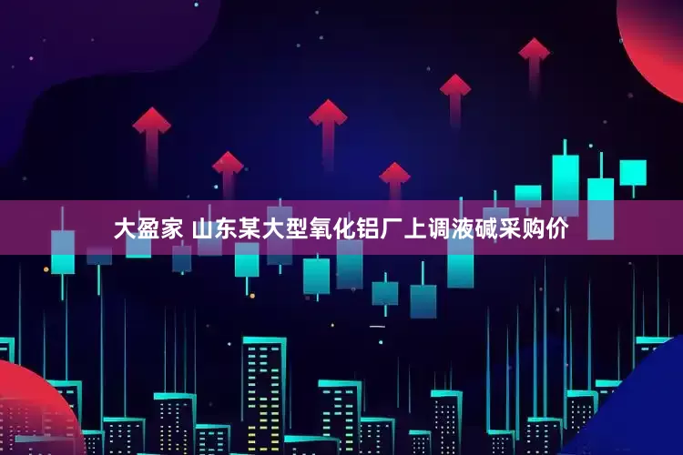 大盈家 山东某大型氧化铝厂上调液碱采购价