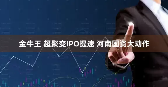 金牛王 超聚变IPO提速 河南国资大动作